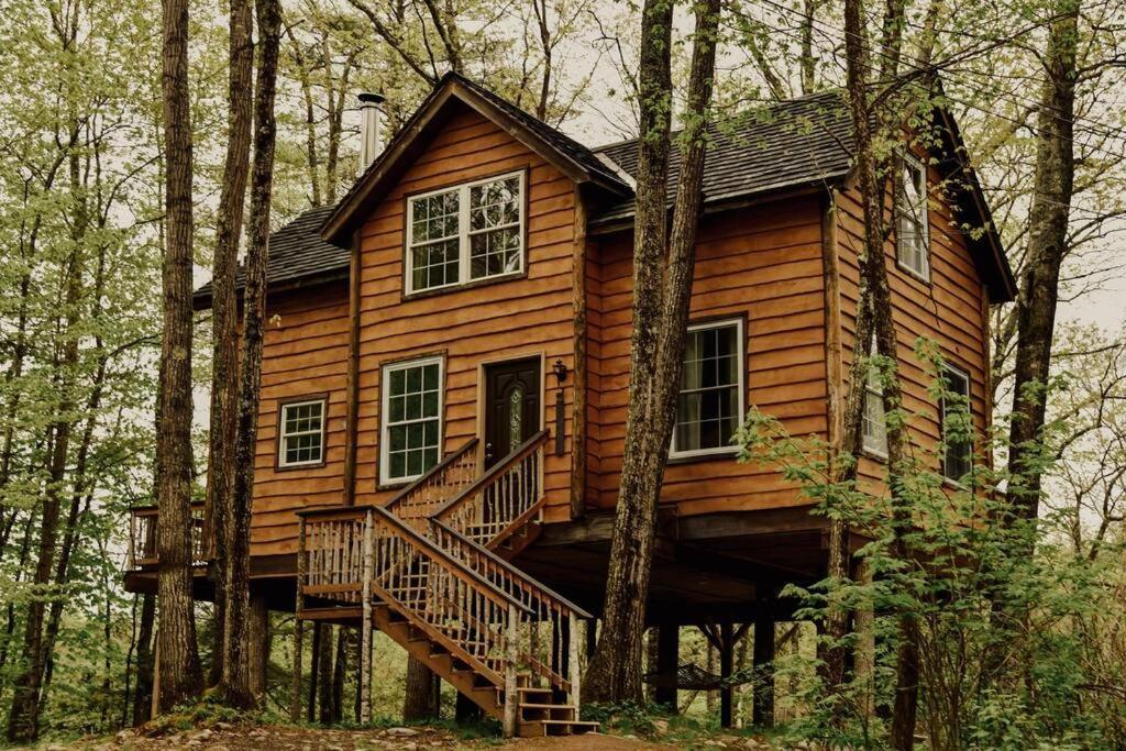 Treehouse In Maine Woods- The Grand Oak Villa Lovell Exterior photo